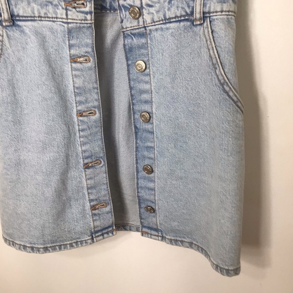 Zara Light Blue Denim Dress - Picture 3 of 9